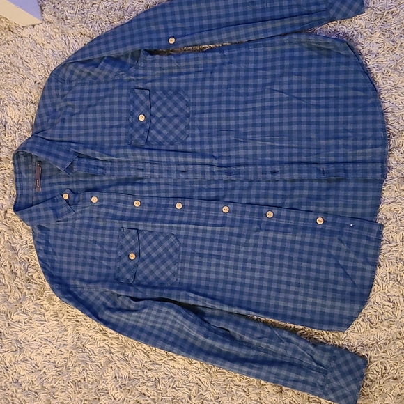 VINCE button up plaid shirt size Large - Picture 1 of 4